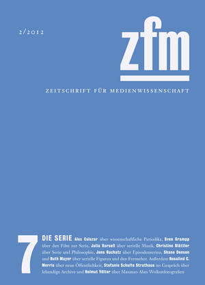Gesellschaft für Medienwissenschaft (Hg.): Zeitschrift für Medienwissenschaft 7